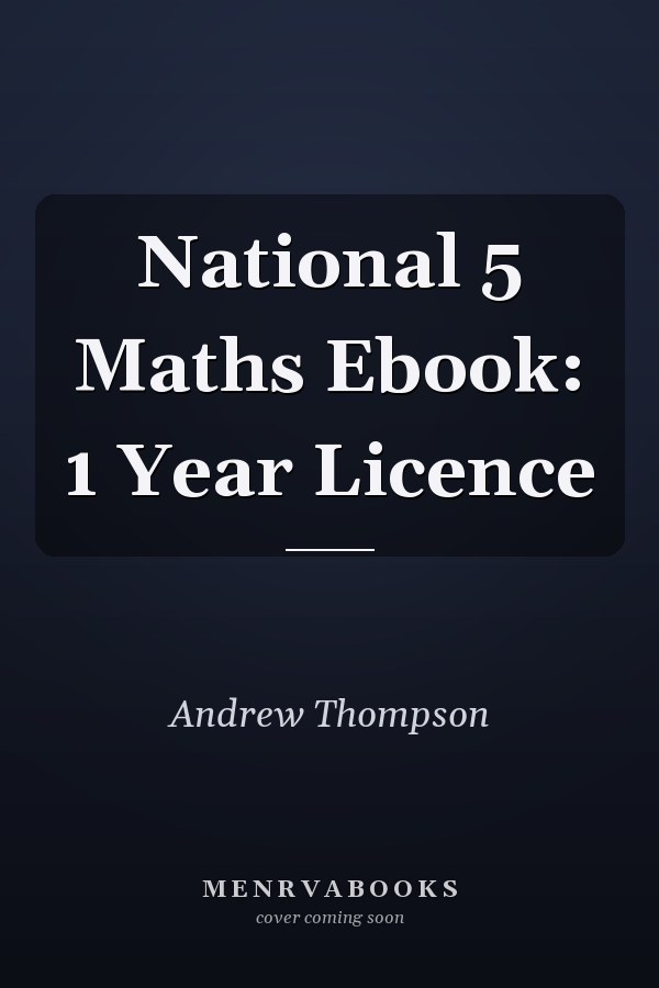 National 5 Maths Ebook: 1 Year Licence