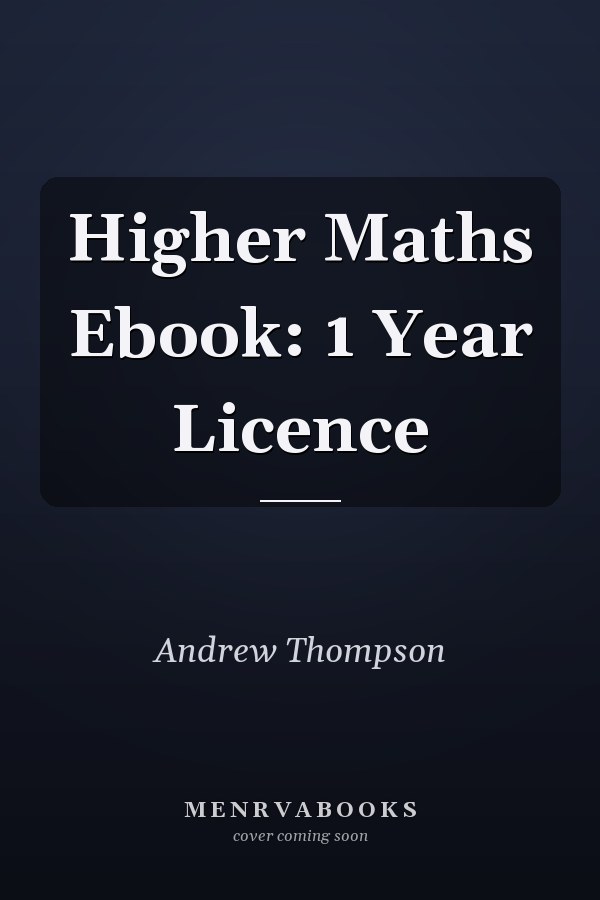 Higher Maths Ebook: 1 Year Licence