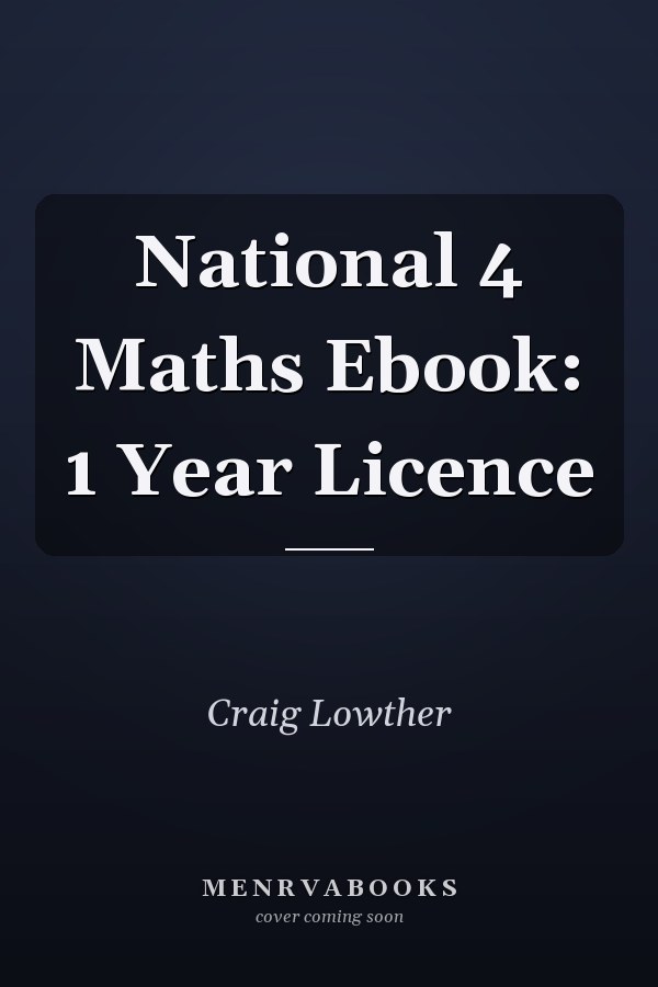 National 4 Maths Ebook: 1 Year Licence