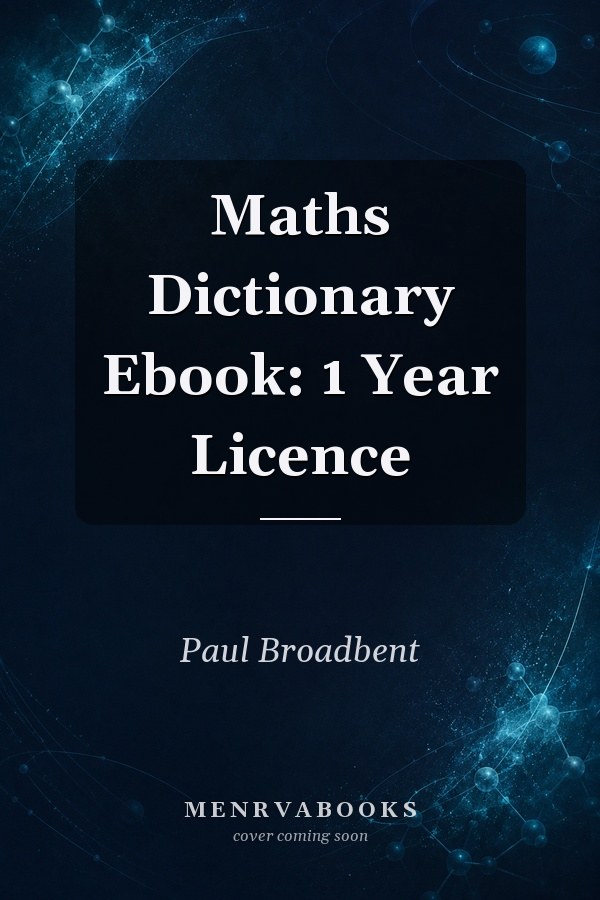 Maths Dictionary Ebook: 1 Year Licence