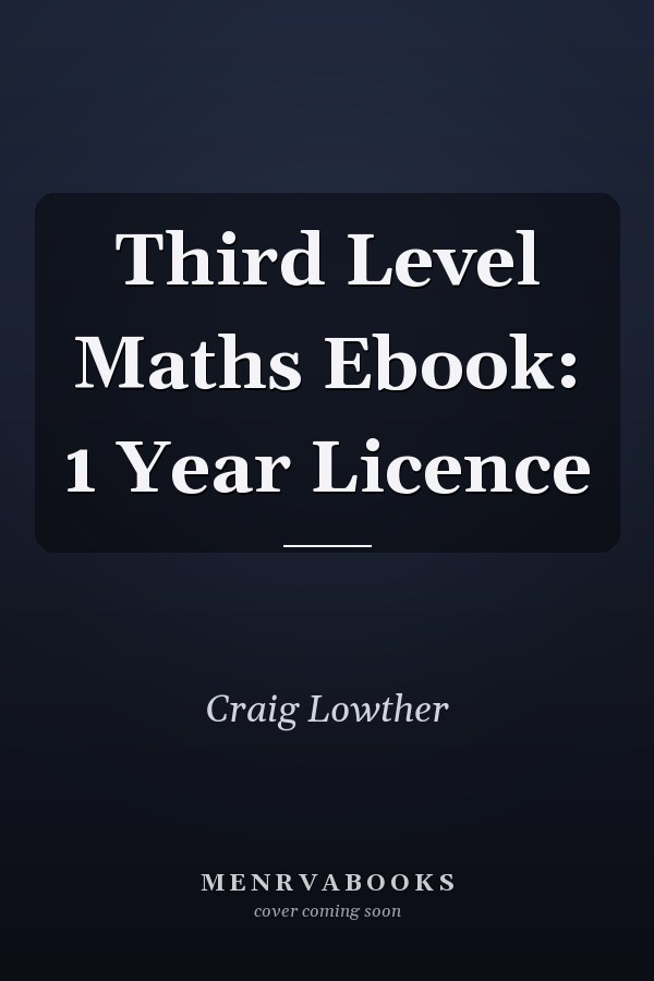 Third Level Maths Ebook: 1 Year Licence