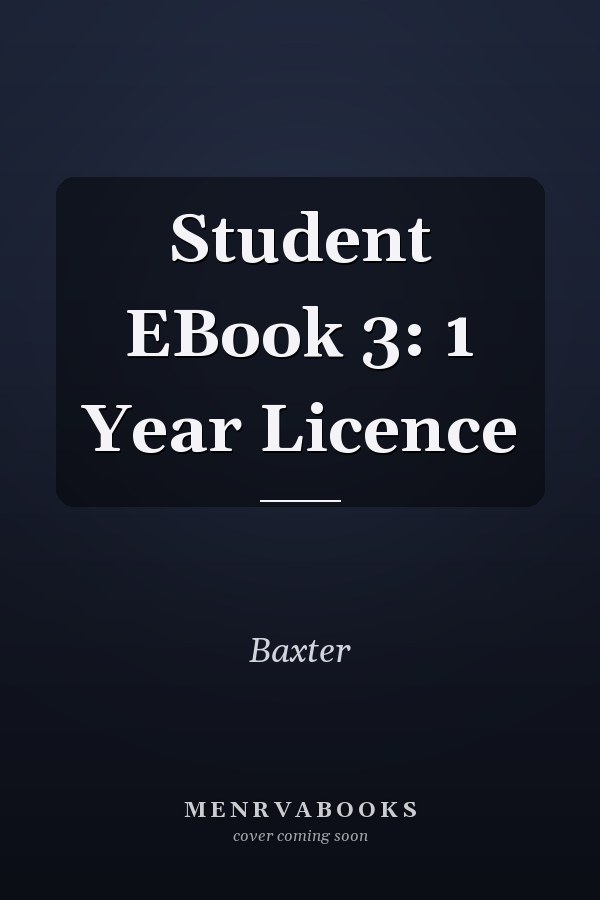 Student EBook 3: 1 Year Licence