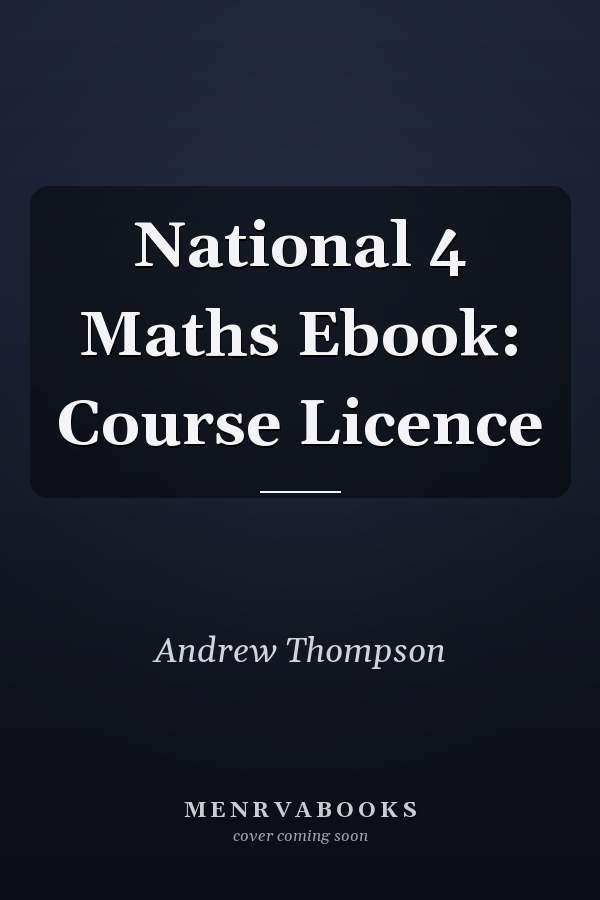 National 4 Maths Ebook: Course Licence