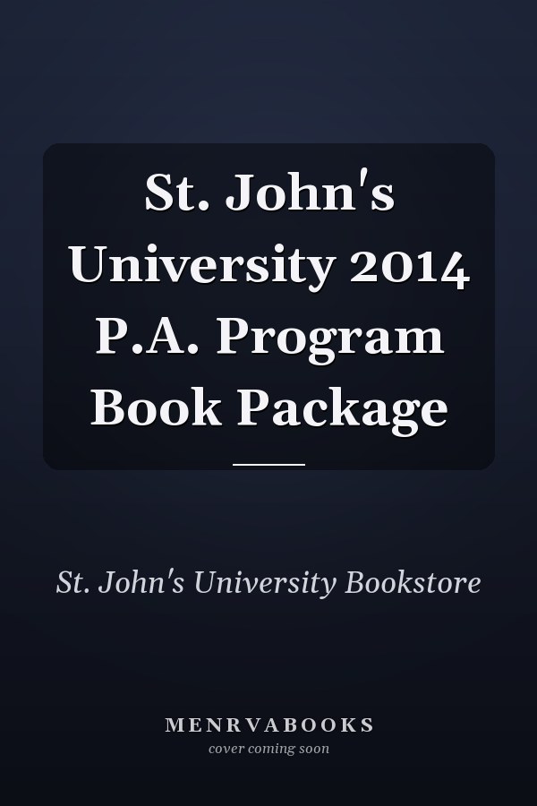 St. John's University 2014 P.A. Program Book Package
