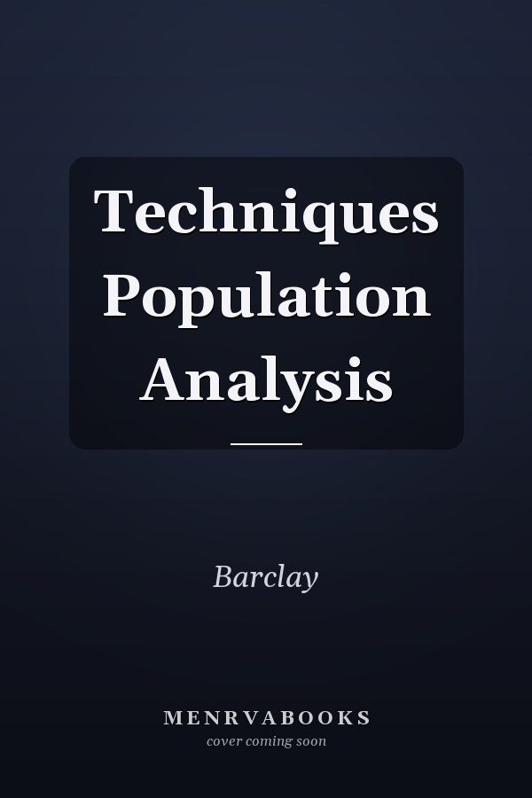 Techniques Population Analysis