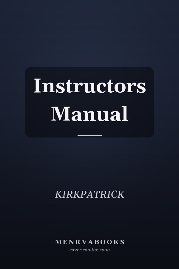 Instructors Manual