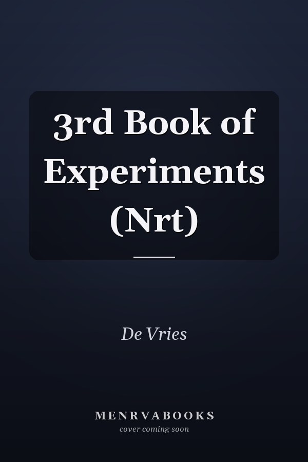 3rd Book of Experiments (Nrt)