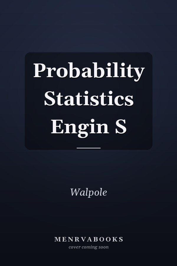 Probability Statistics Engin S