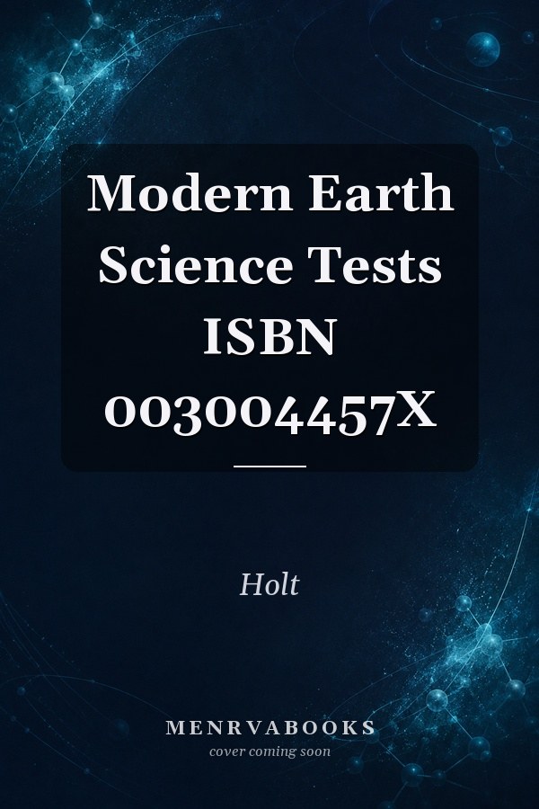 Modern Earth Science Tests