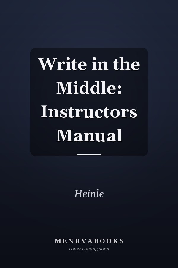 Write in the Middle: Instructors Manual