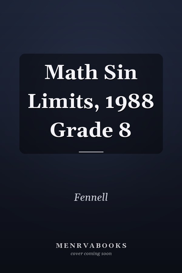 Math Sin Limits, 1988 Grade 8