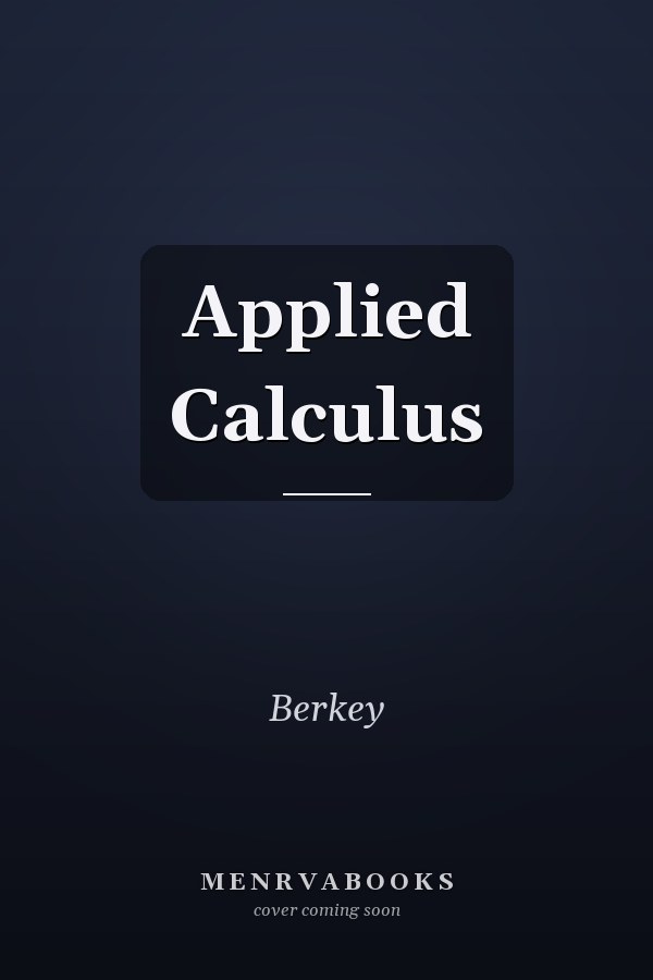 Applied Calculus