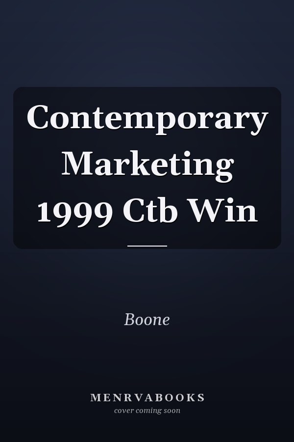 Contemporary Marketing 1999 Ctb Win