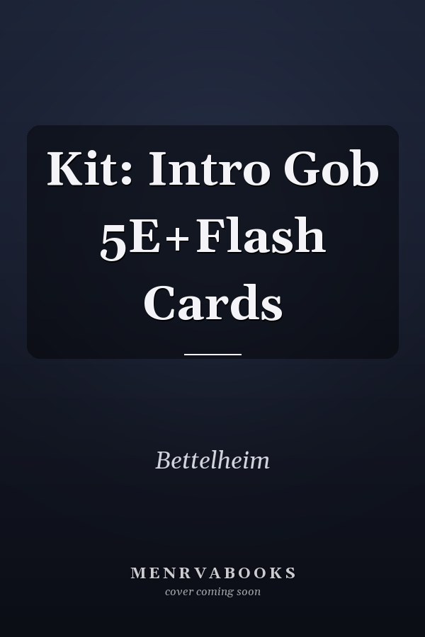 Kit: Intro Gob 5E+Flash Cards