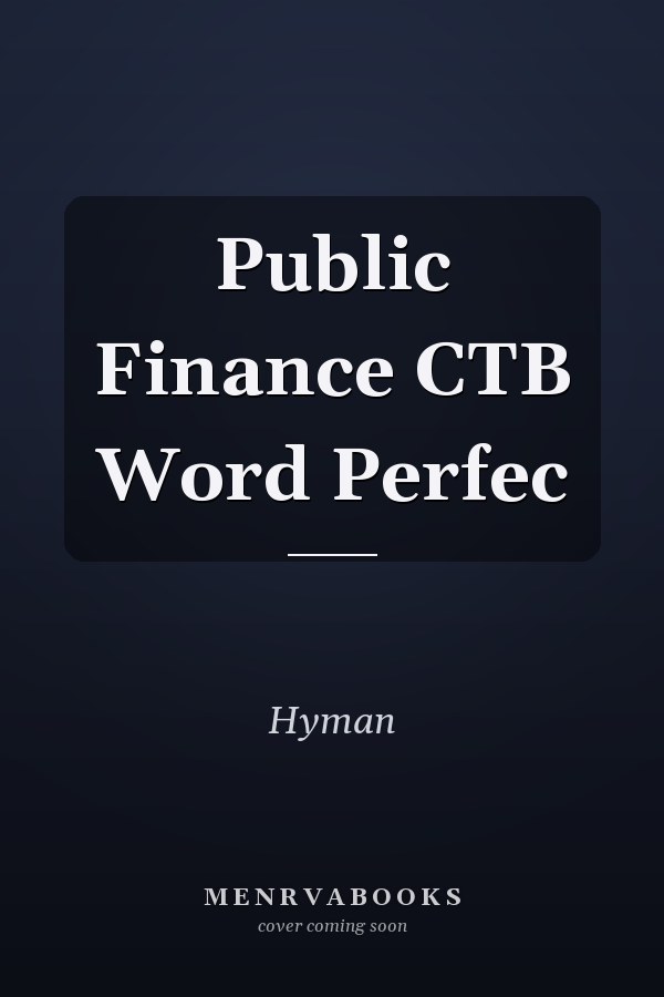 Public Finance CTB Word Perfec