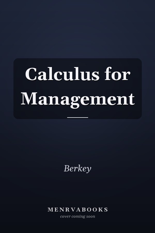 Calculus for Management