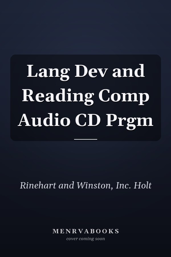 Lang Dev and Reading Comp Audio CD Prgm