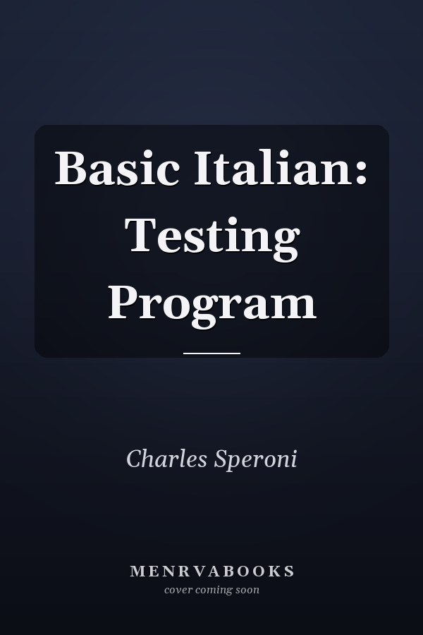 Basic Italian: Testing Program