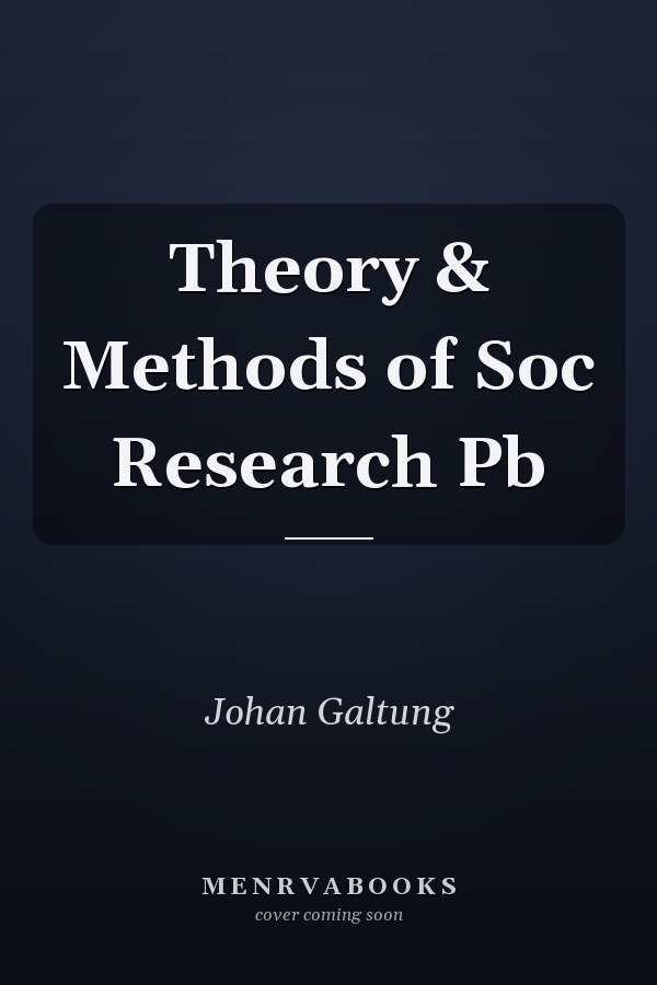 Theory & Methods of Soc Research Pb