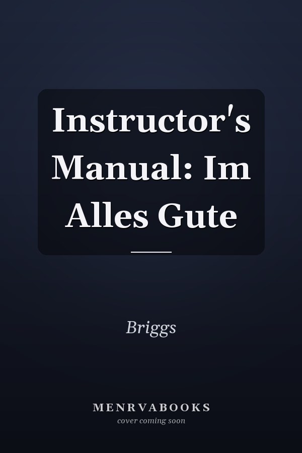 Instructor's Manual: Im Alles Gute