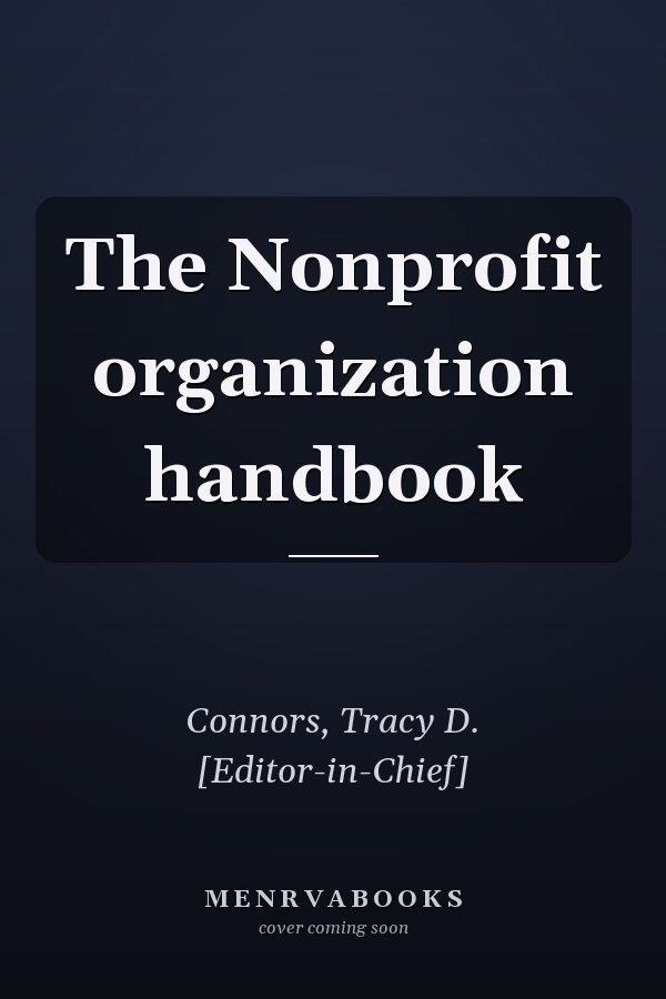 The Nonprofit organization handbook