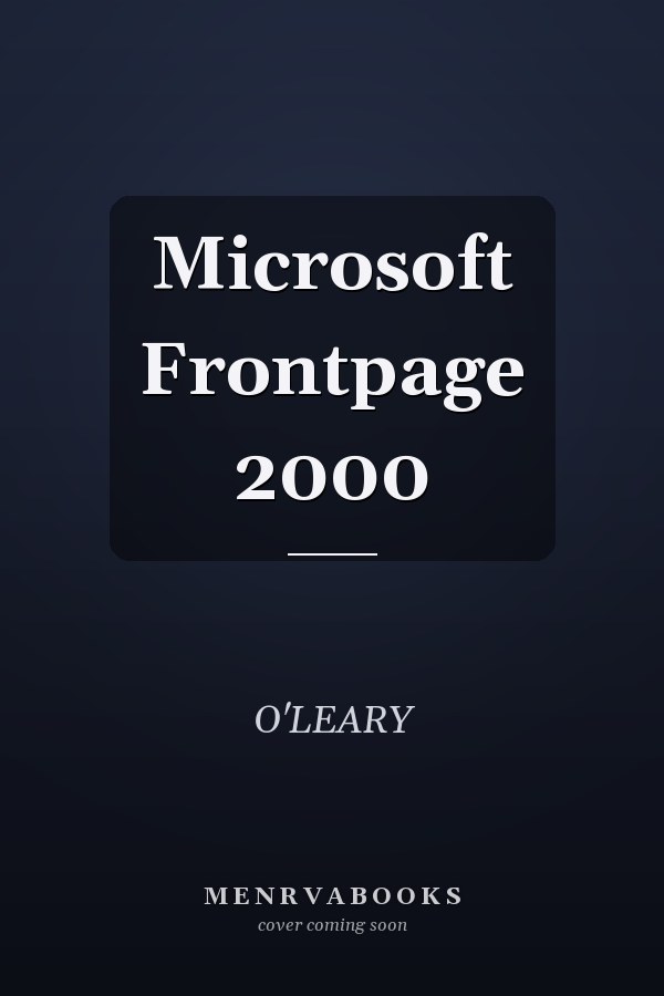 Microsoft FrontPage 2000