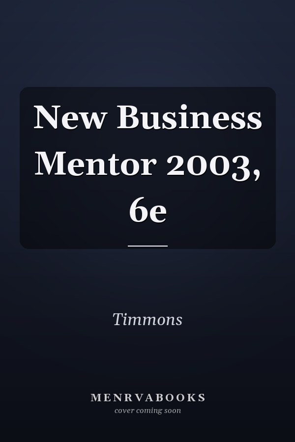 New Business Mentor 2003, 6e