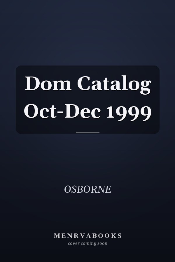 Dom Catalog Oct-Dec 1999
