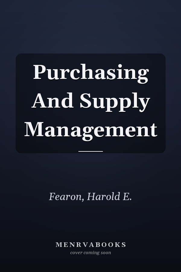 Purchasing And Supply Management