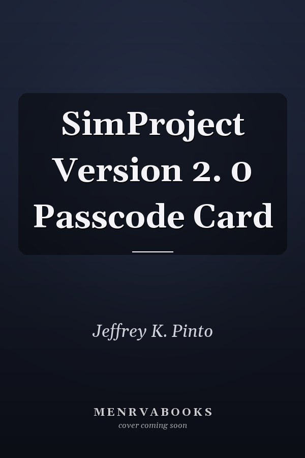 SimProject Version 2. 0 Passcode Card