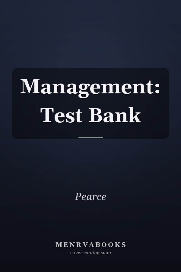 Management: Test Bank