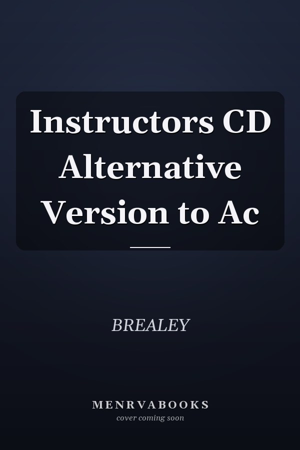 Instructors CD Alternative Version to Ac