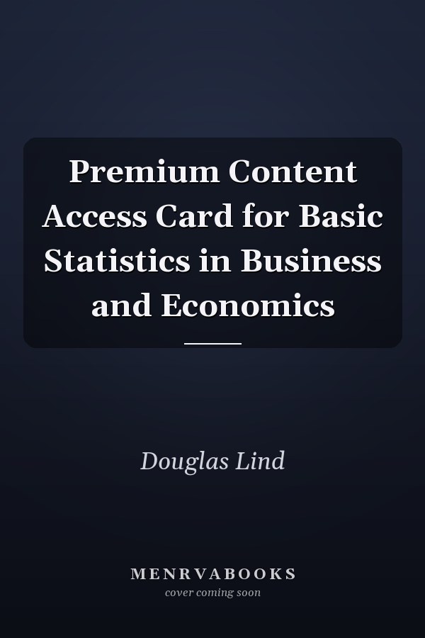 Premium Content Access Card for Basic Statistics in Business and Economics
