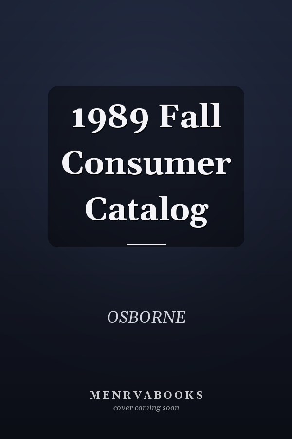 1989 Fall Consumer Catalog