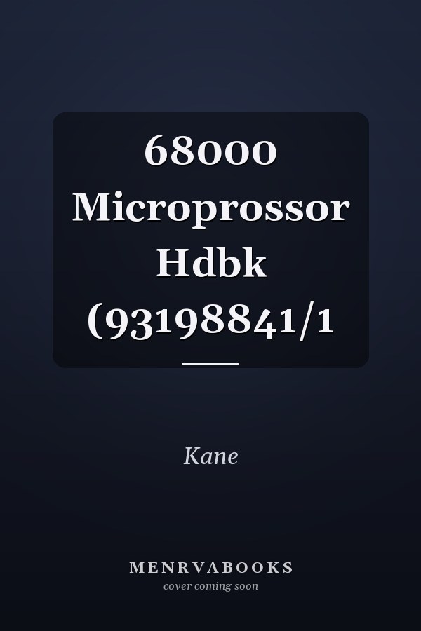 68000 Microprossor Hdbk (93198841/1