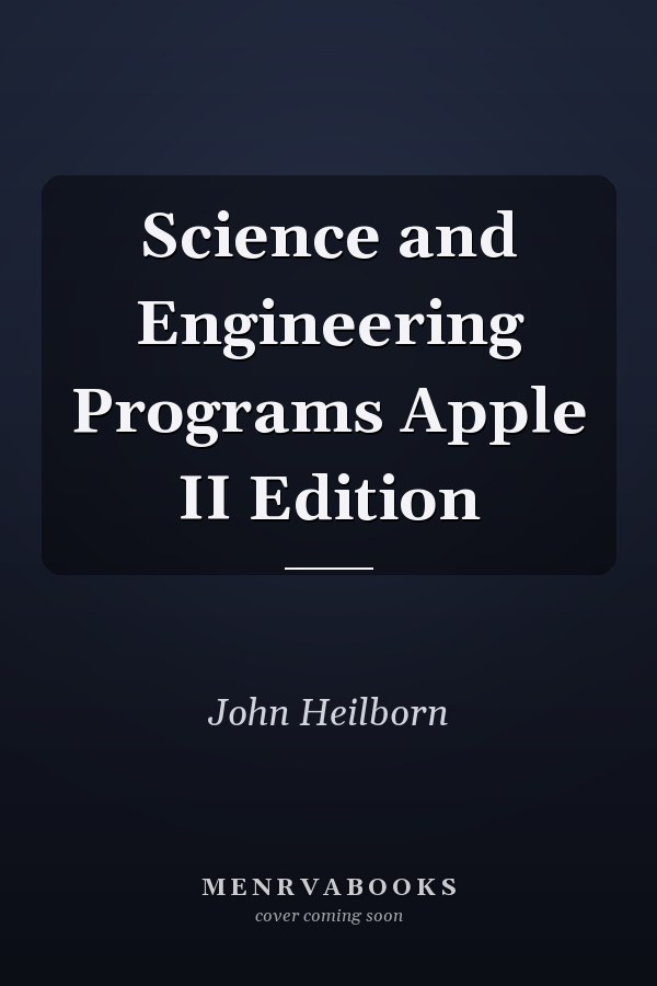 Science and Engineering Programs Apple II Edition