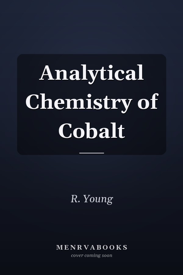 Analytical Chemistry of Cobalt