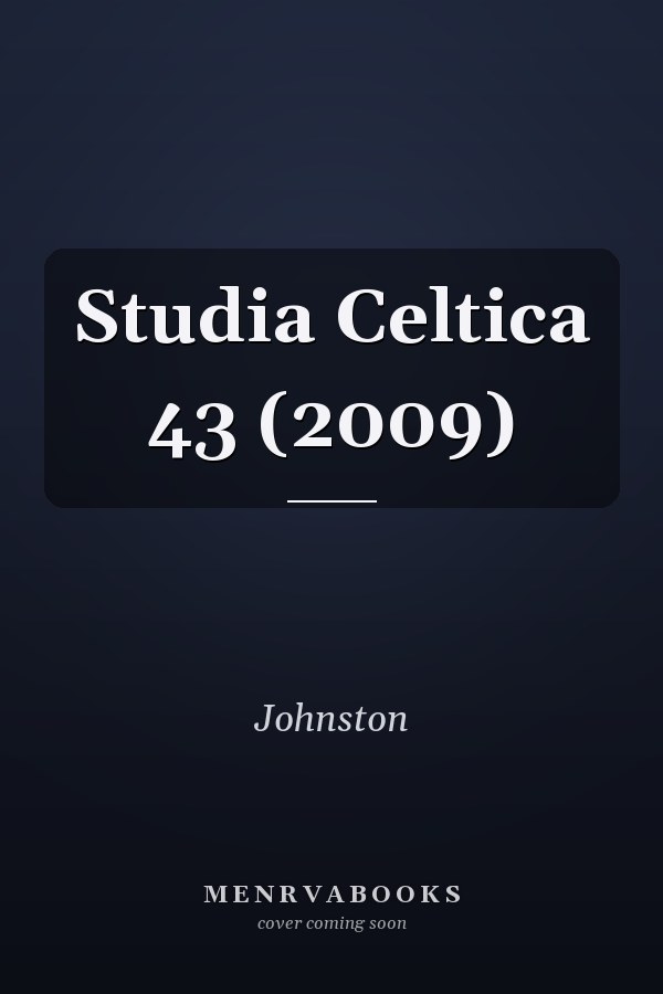 Studia Celtica 43 (2009)