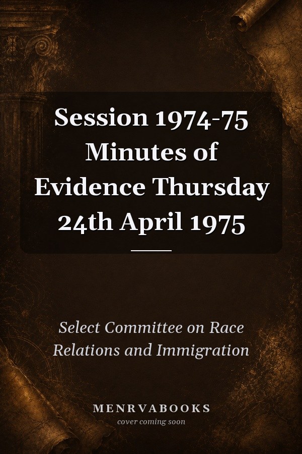 Session 1974-75 Minutes of Evidence Thursday 24th April 1975