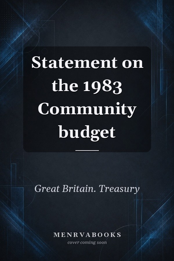 Statement on the 1983 Community budget