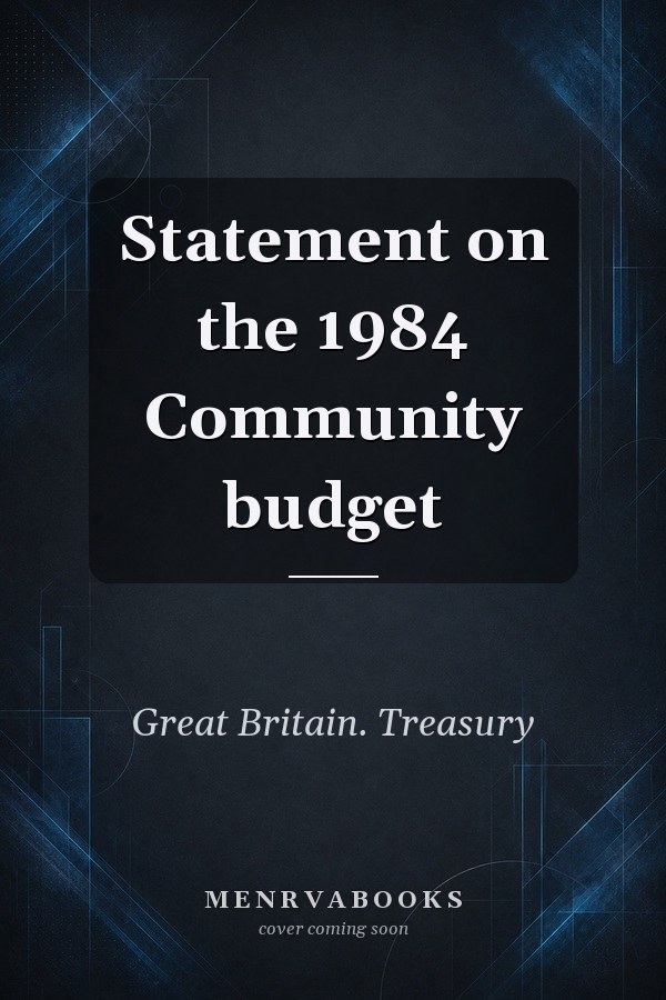 Statement on the 1984 Community budget