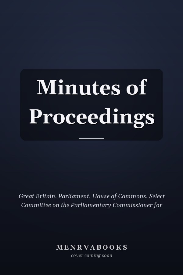 Minutes of Proceedings