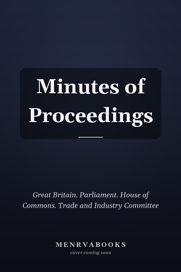 Minutes of Proceedings