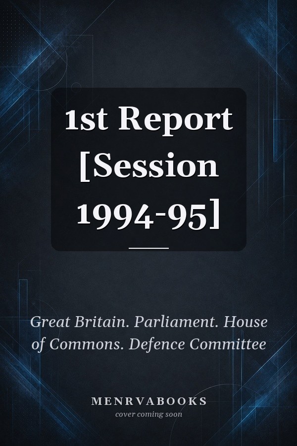 1st Report [Session 1994-95]