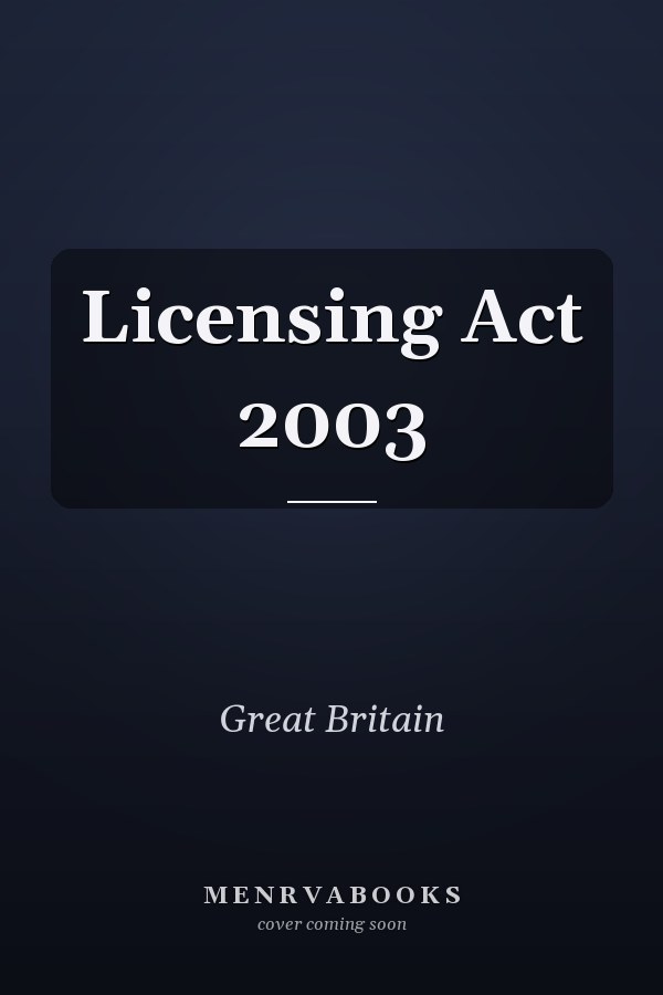 Licensing Act 2003