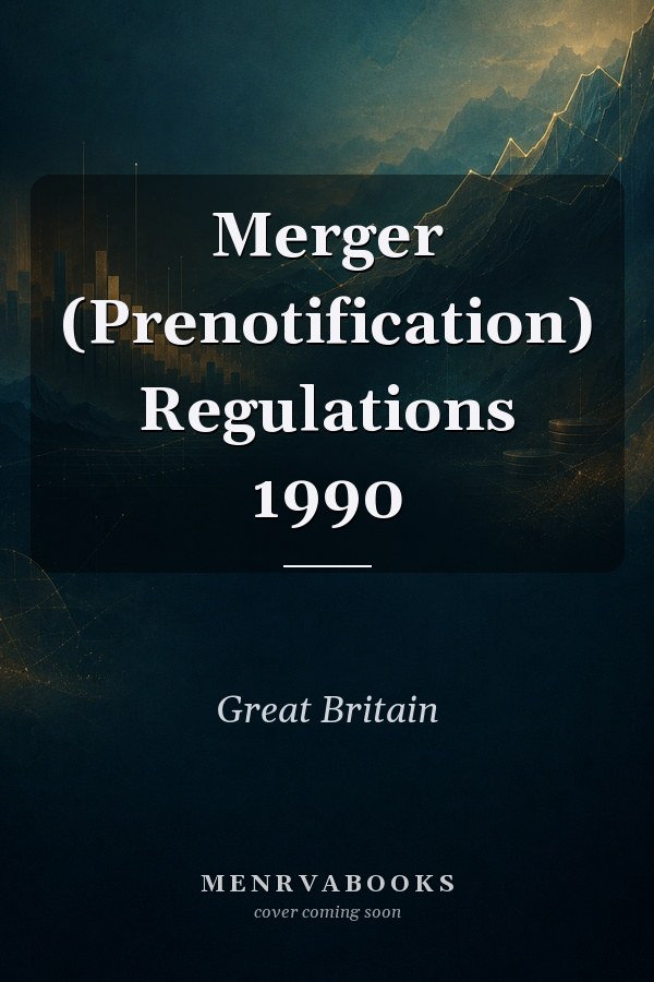 Merger (Prenotification) Regulations 1990