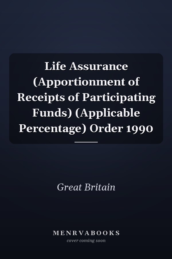 Life Assurance (Apportionment of Receipts of Participating Funds) (Applicable Percentage) Order 1990
