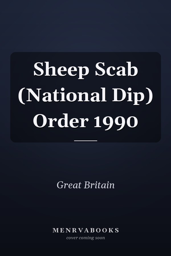 Sheep Scab (National Dip) Order 1990