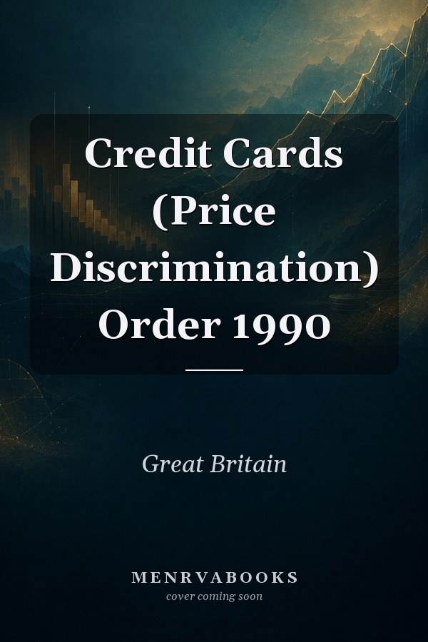 Credit Cards (Price Discrimination) Order 1990
