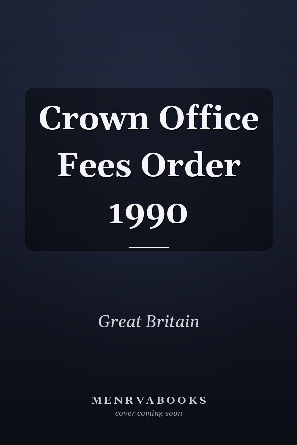 Crown Office Fees Order 1990